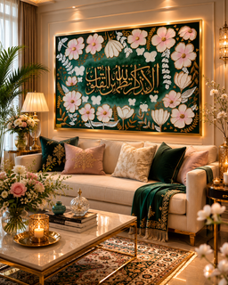 تابلو دکوراتیو تکسچر قرآنی، قاب شده